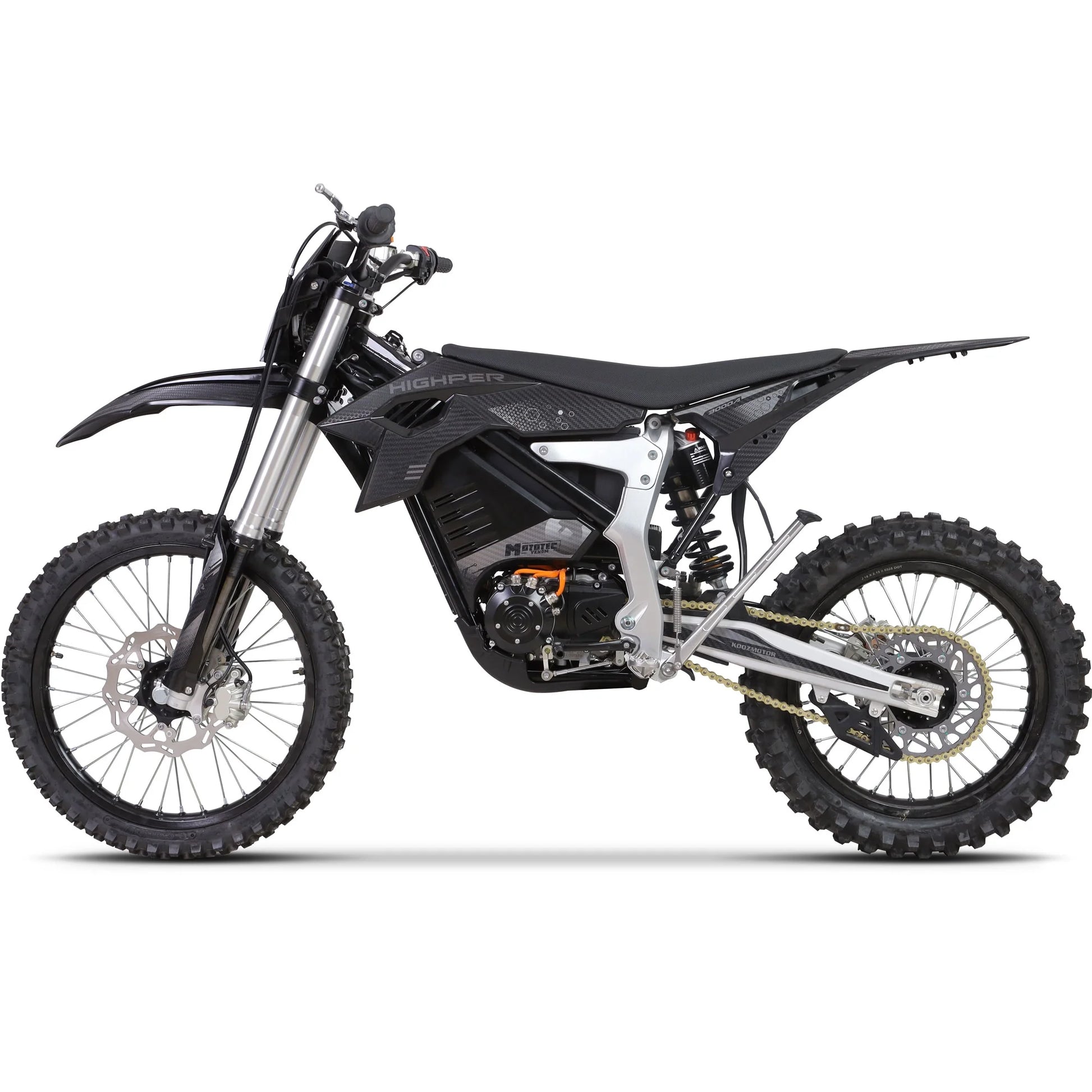 Venom 72V 12000W Electric Dirt Bike Black