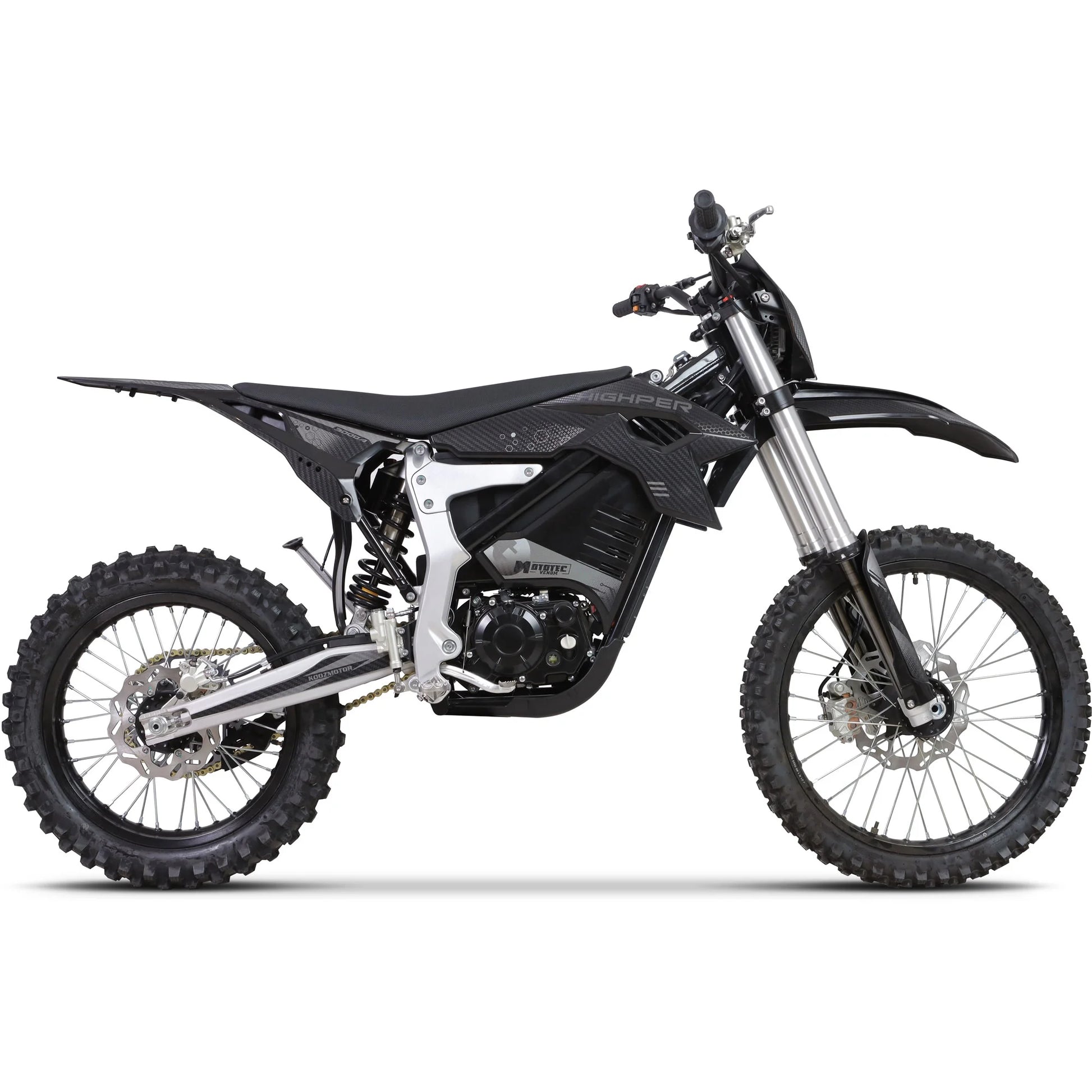 Venom 72V 12000W Electric Dirt Bike Black